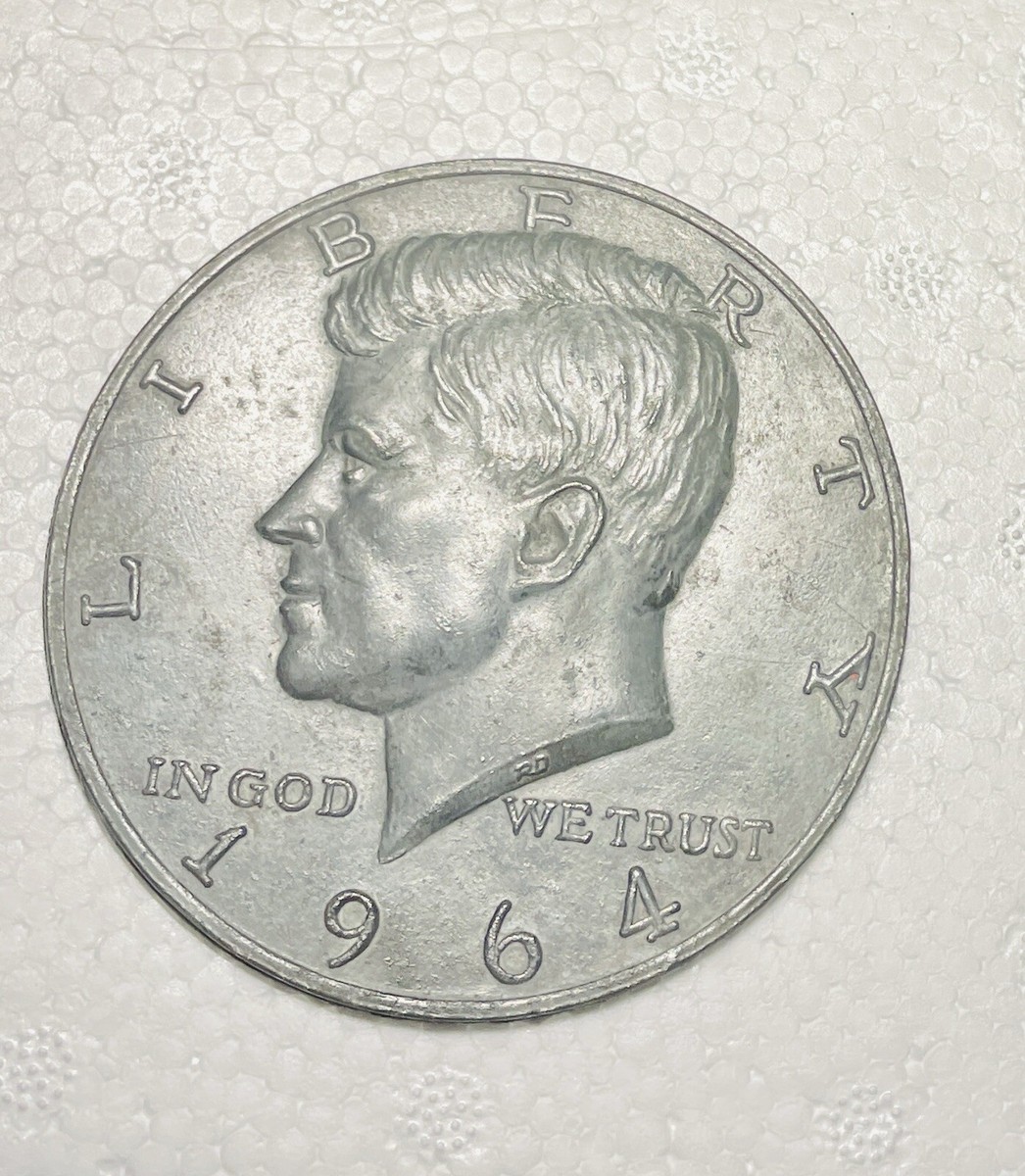 1964 John F. Kennedy JFK Half-Dollar 3in Jumbo Oversized NOVELTY