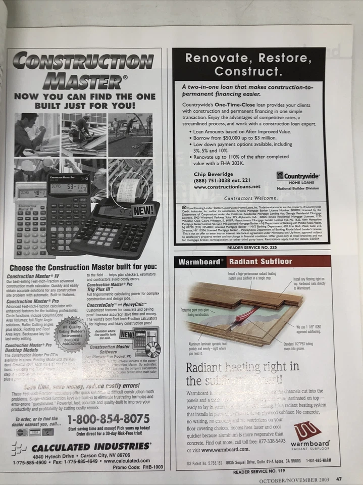 Fine Woodworking Magazine, November 2003 - Image 3 of 4