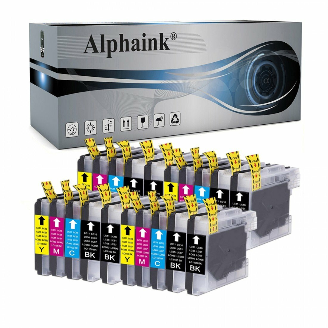 20 Cartucce Compatibili Brother MFC-250C 5490CN MFC5890CN DCP145 DCP165 DCP185