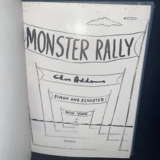 Chas Addams Monster Rally Book Addams Family 1950 Vintage Collector Book