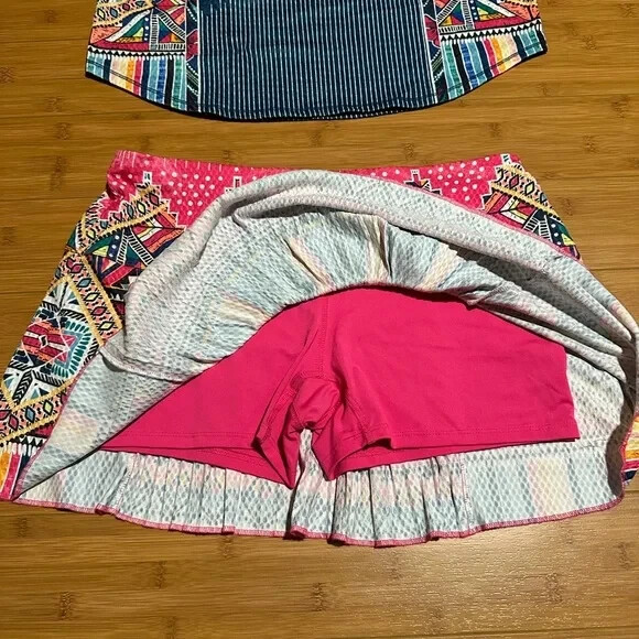 Lucky in love pretty tennis top (M) and skirt (L) eBay
