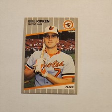 1989 Fleer - Black Box on Bat Knob #616 Billy Ripken