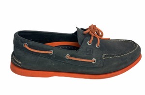 orange boat shoes
