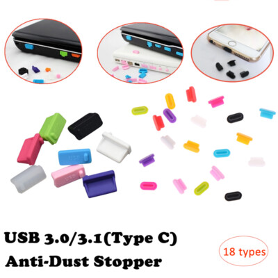 5X Schützende USB Daten Ports Anti-Dust Plug Cover Stopper für Laptop PC Telefon