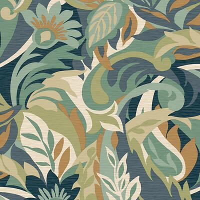Casa Leaf Wallpaper Belgravia 5900 Green Exotic Foliage Jungle Leaves Flowers