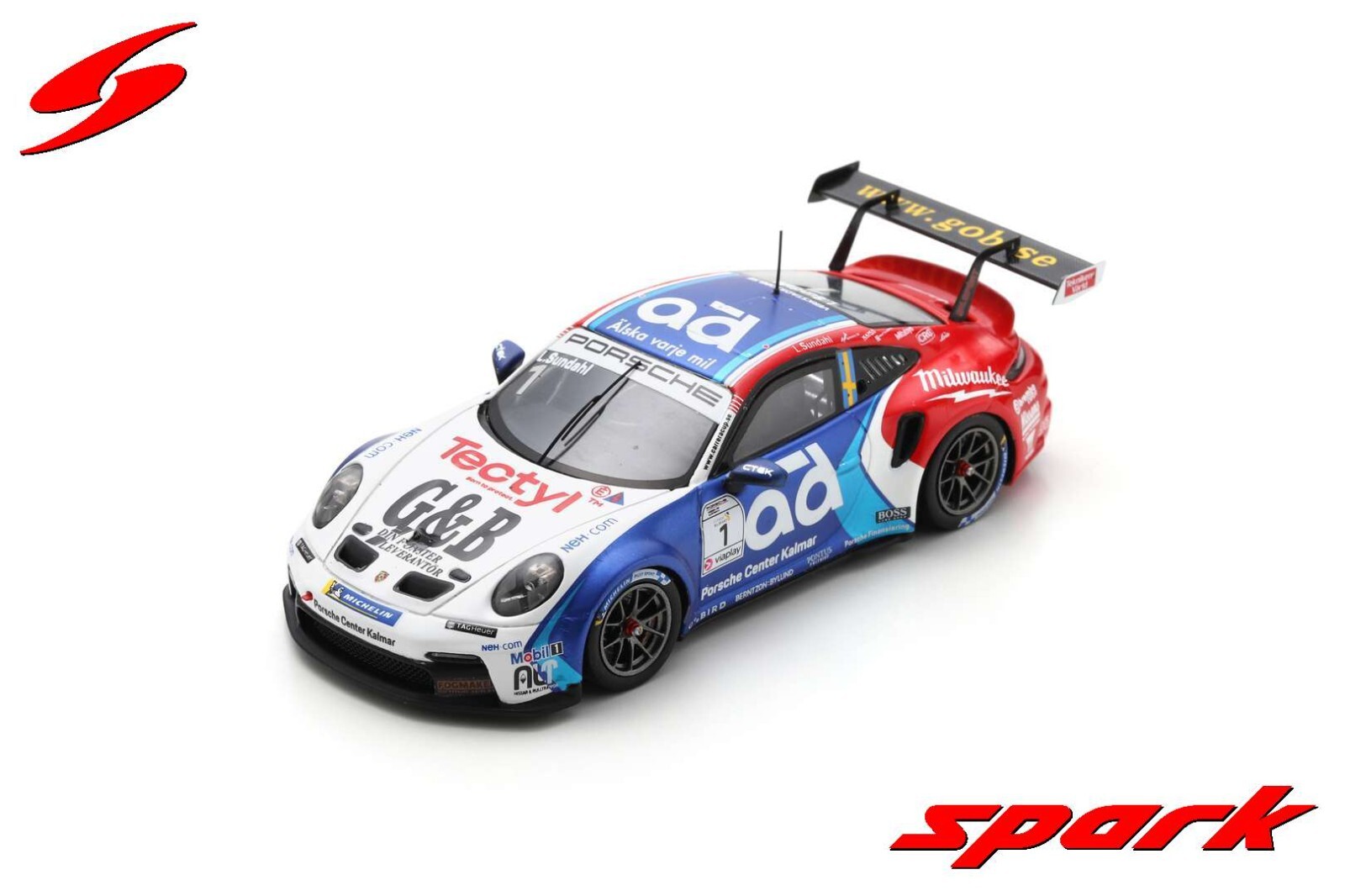 Porsche 911 GT3 Cup Spark S5233 miniature 1/43 de collection de la Carrera Cup