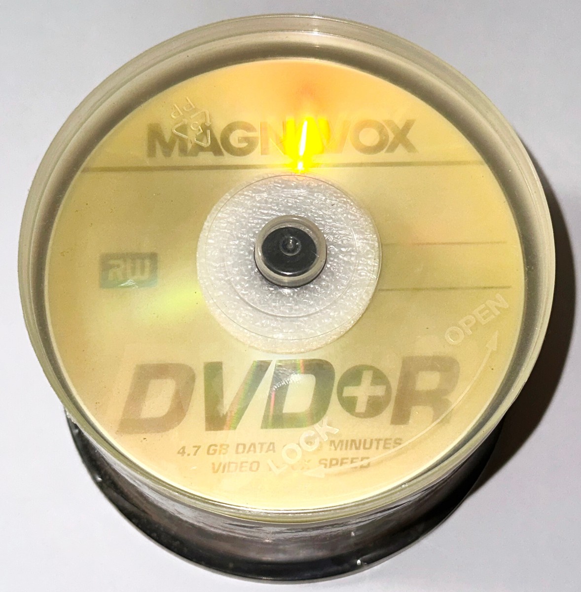 MAGNAVOX DVD+R NEW SEALED 50 PACK CAKE BOX 4.7 GB 120 MIN. DISC
