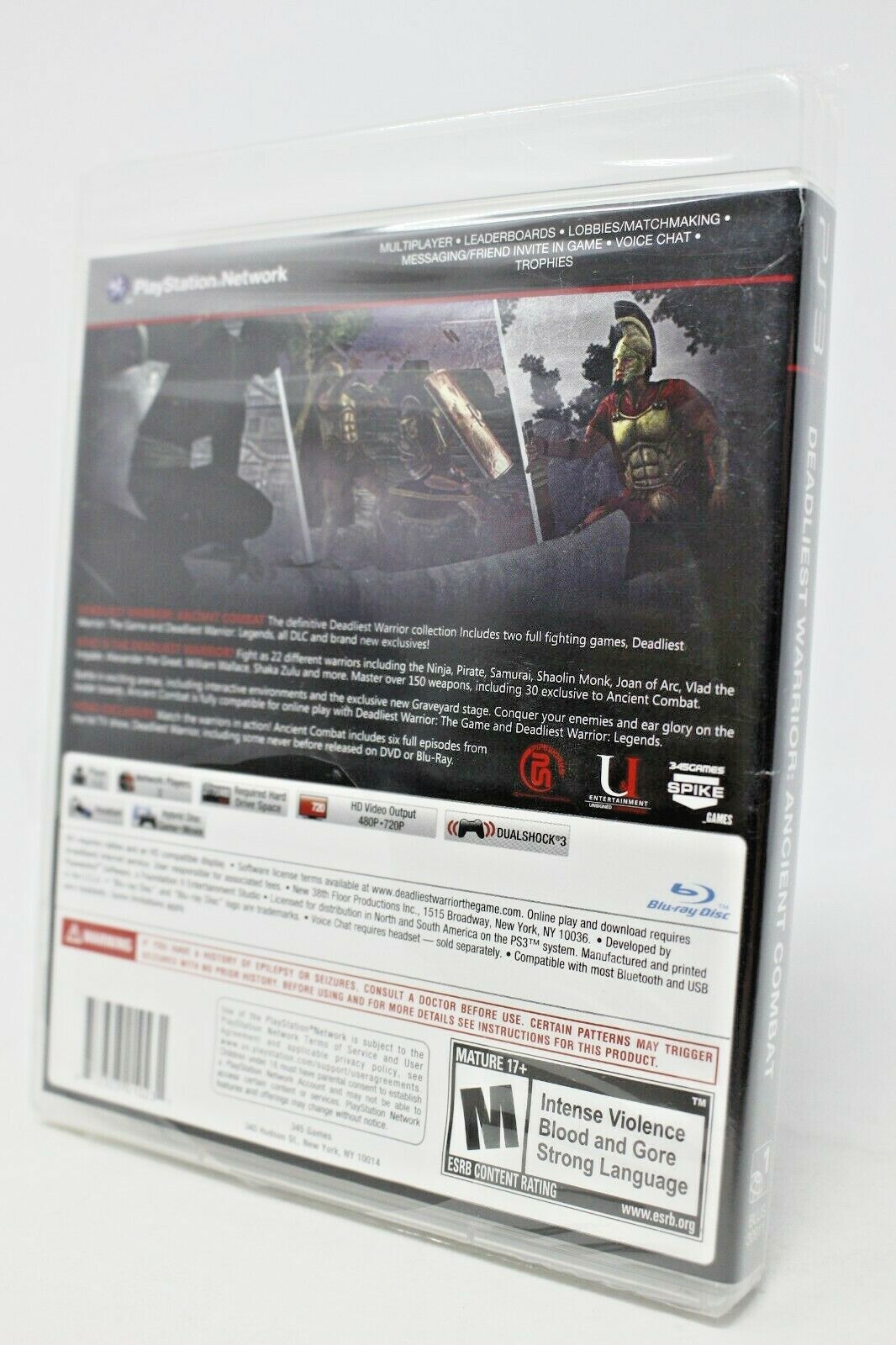 Deadliest Warrior: Ancient Combat - PlayStation 3 - Fighting Game -NEW ...