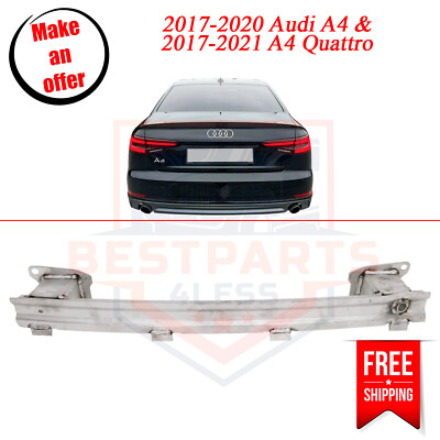 Rear Bumper Reinforcement AU1106124 Aluminum for 2017-2021 Audi A4 Quattro