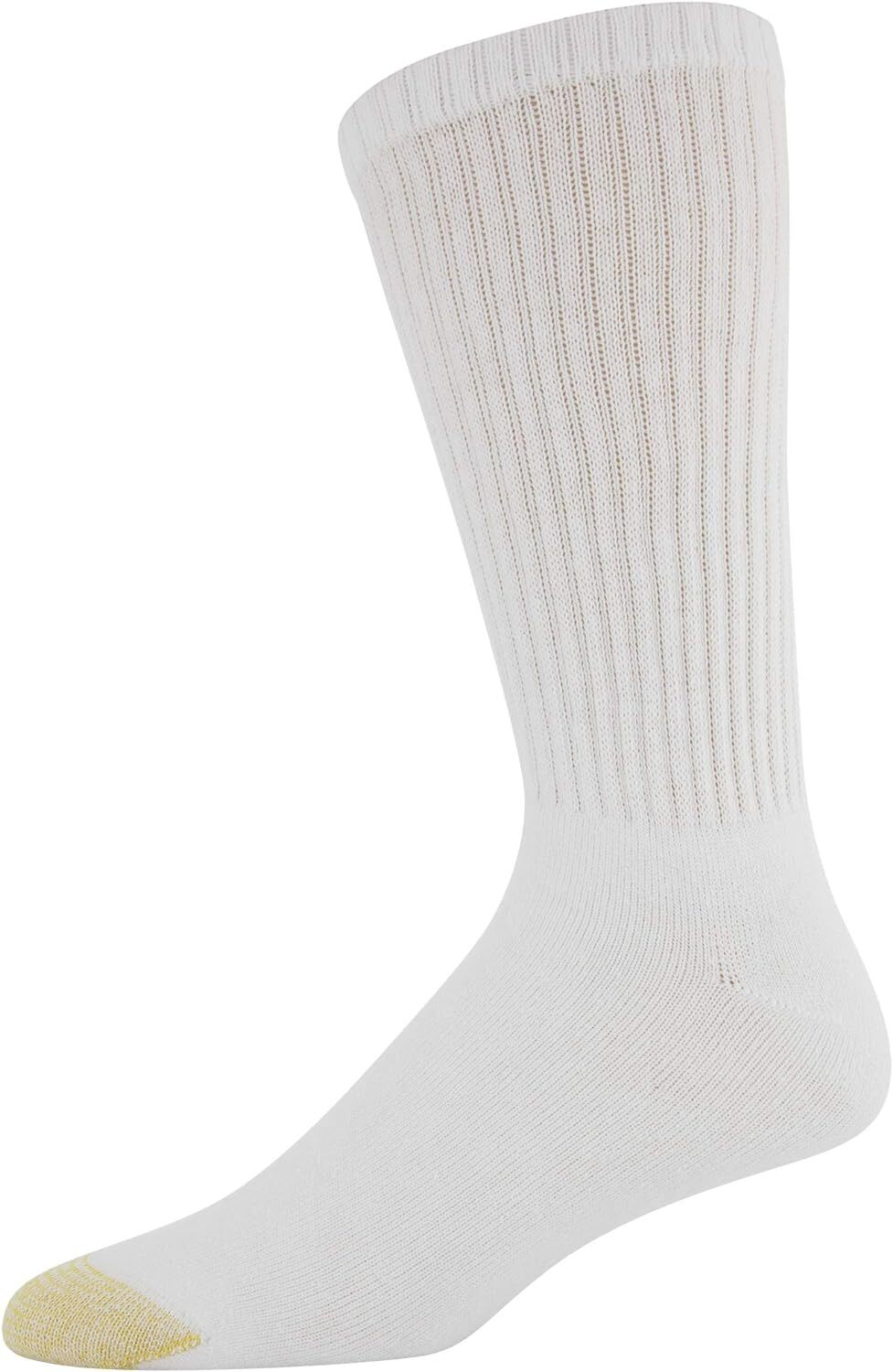 12Pack Gold Toe Mens Cotton Extended Crew Big And Tall Athletic Socks