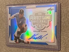KELLUM CLARK 2019 Leaf Perfect Game AUTOGRAPH Blue Proof #1/1 Mississippi St.