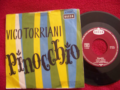 Vico Torriani - Es geht im Kreis herum / Pinocchio     Decca 45