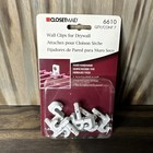 ClosetMaid Wall Clips For Drywall Anchors #6610 White Pack of 7 - NEW