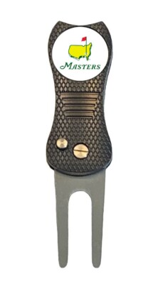 The Masters Augusta Golf Club Golf Ball Marker + Premium Switchblade Divot Tool