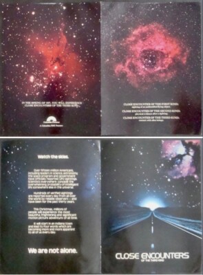 CLOSE ENCOUNTERS OF THE THIRD KIND Press movie sets x 2 STEVEN SPIELBERG 1977