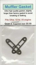 Ofna .12 to .15 Exhaust/Muffler Gasket 2 Pack NIP