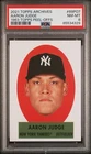 PSA 8 AARON JUDGE RETRO 1963 TOPPS PEEL-OFF 2021 TOPPS ARCHIVES GRADED NYY TPHLC