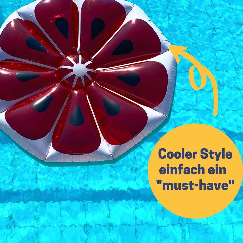 Best Sporting aufblasbare Badeinsel Luftinsel Schwimmhilfe Melone 120cm - Bild 4 von 4