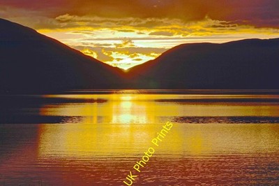 Foto A2 Sonnenuntergang am Loch Earn (1) Ardveich Wood aus den vier Jahreszeiten Hot c2015