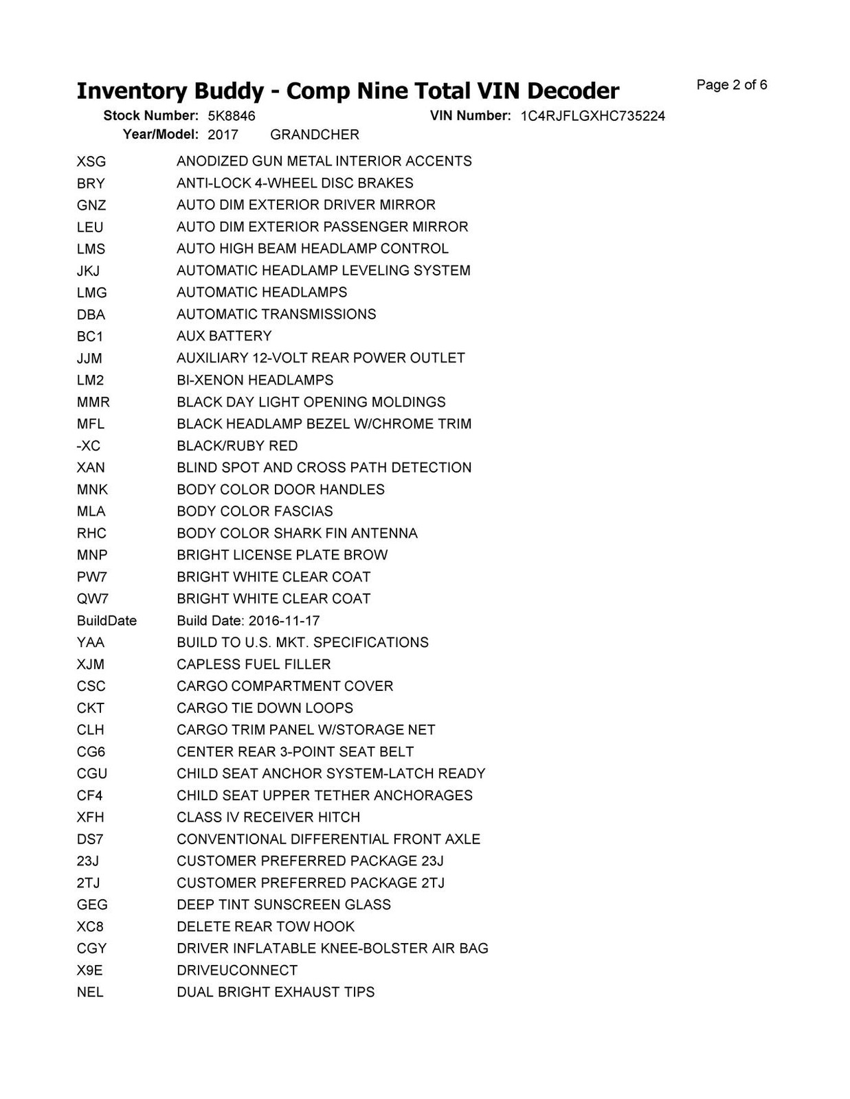 Used Front Left Seat Belt Front fits: 2017 Jeep Grand cherokee bucket seat drive