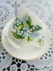 VINTAGE CROWN TRENT STAFFORDSHIRE ENGLISH BONE CHINA TEACUP SAUCER SET LILY — photo 2