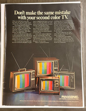Panasonic Aesthetic Vintage Magazine Ad for Color TV from Nov 1969 Issue of LIFE