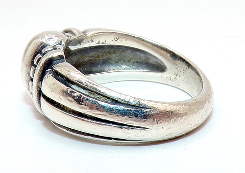 James Avery STERLINGSILBER nicht mehr produziert Medium FRAKE KUPPELRING Gr. 6,75 - Bild 4 von 5