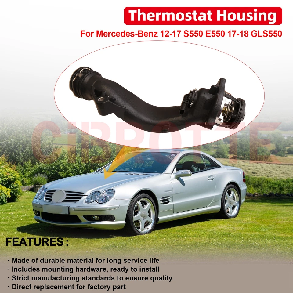 Carcasa termostato para Mercedes-Benz 12-17 S550 E550 17-18 GLS550 A2782000815 Foto 2 de 4