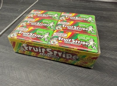 Fruit Stripe Chewing Gum 12 Packs 1 Box Discontinued collectible non-consumable