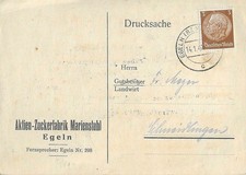 Los1  vom  06.02   Karte aus  Egeln  1940
