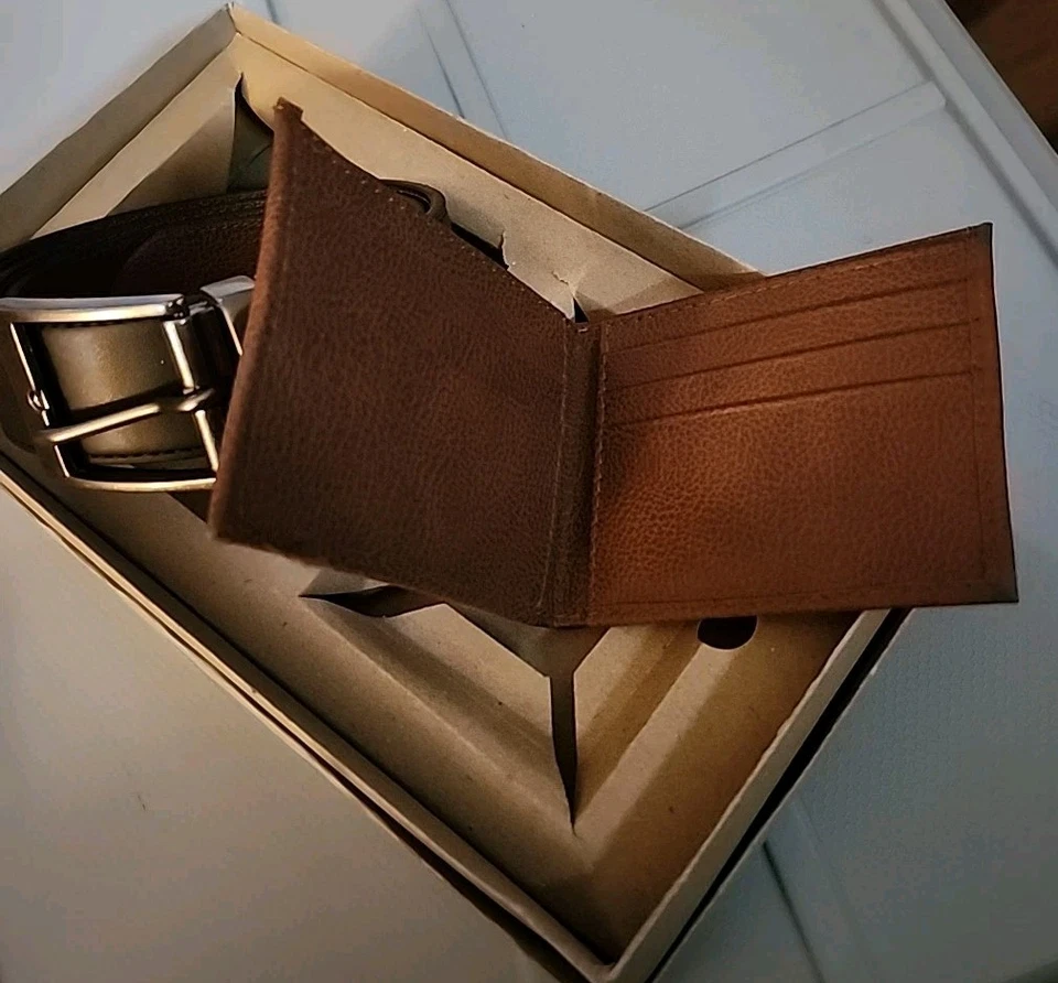   Levi Strauss подпись кожаный двусторонний ремень и бумажник черный/коричневый размер 42 - Изображение 2 из 4