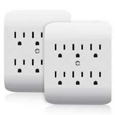 ELEGRP 6-Outlet Extender with Central Anchor, 6 Outlets,