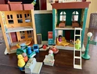 Vintage Little People #938 1975 Sesame Street Complete Ladder/Chalk/Eraser