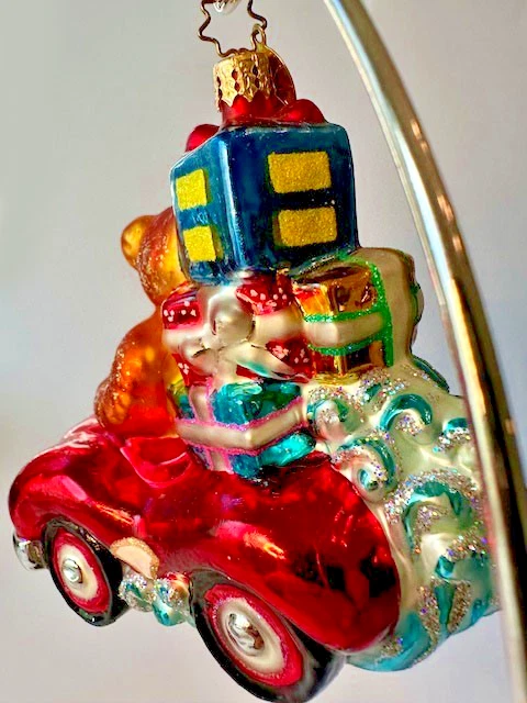 Dulce Christopher Radko 1995 Bearie Ornamento Campaña Derechos Humanos con Caja Foto 4 de 4