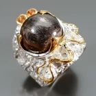 GEM 7 ct+ Natural Cat's Eye Sunstone Ring 925 Sterling Silver Size 7.5 /R468999