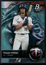 2023 Bowman Platinum #TOP-34 Noah Miller Top Prospects Emerald Ice Foil #/299