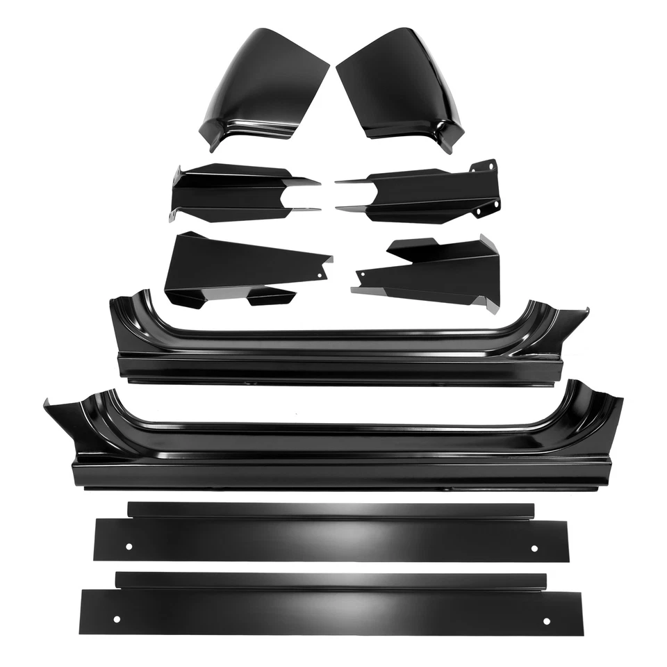 12PC Rocker Panel+Cab Corner+Support Mount+Floor Pan For 60-66 Chevy&GMC C/K K10 Foto 3 de 4