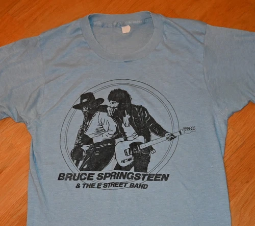 BRUCE SPRINGSTEEN 70's Concert Tour tee shirt S/ 1970s vintage concert t-shirt, vintage, single stitch, B+ condition