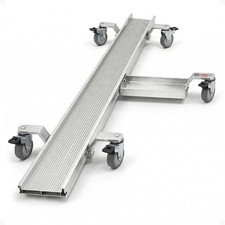 Black Widow Motorcycle Dolly, Fully Adjustable Kickstand Plate Locking Casters