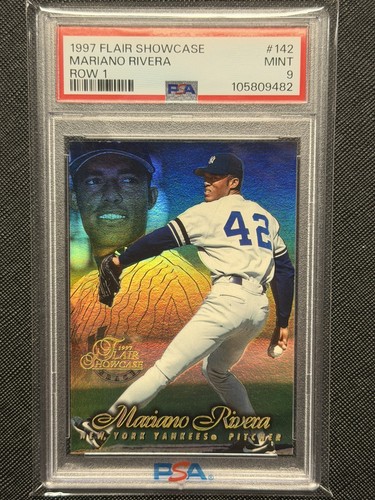 1997 Flair Showcase Mariano Rivera #142 Row 1 🔥 PSA 9 🔥 Yankees HOF