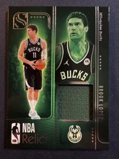 2024 Panini Silhouette NBA Relics game-worn Brook Lopez Milwaukee Bucks