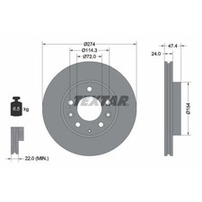 Disque de frein Mazda PREMACY