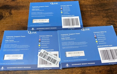 Kit carte SIM QLINK Wireless Cellular 4G LTE/5G - Comprend carte SIM et adaptateur x3 - Photo 3 sur 3