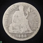 1888 Liberty Seated Dime - About Good Details
