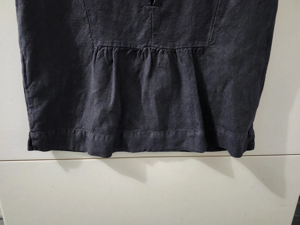 Top AG Adriano Goldschmied para mujer S Trista sin mangas ancho cuadrado mezcla de lino boho Foto 2 de 4