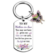 Mother In Law Mothers Day Gifts Keychain From Daughter Son Birthday Wedding Gift