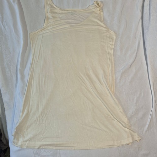 SOFT SURROUNDINGS LONG TANK TOP UNDER SHIRT PETITE LARGE OFF WHITE - Picture 8 of 11