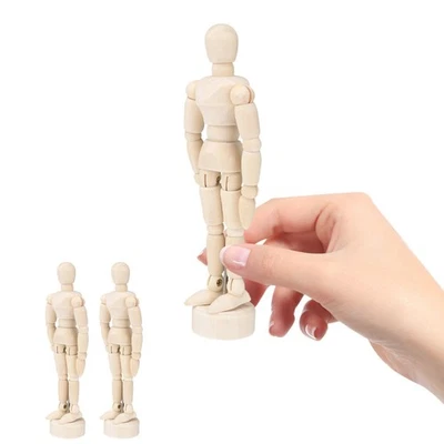 3 Pcs Manichino Da Disegno Artisti Che Disegnano Figure - Imagen 1 de 4