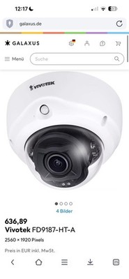 Überwachungskameras VIVOTEK FD9187-HT-A Fixed Dome IP-Kamera