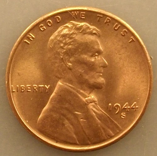 1944-S  Uncirculated BU Red RD - Lincoln Wheat Cent